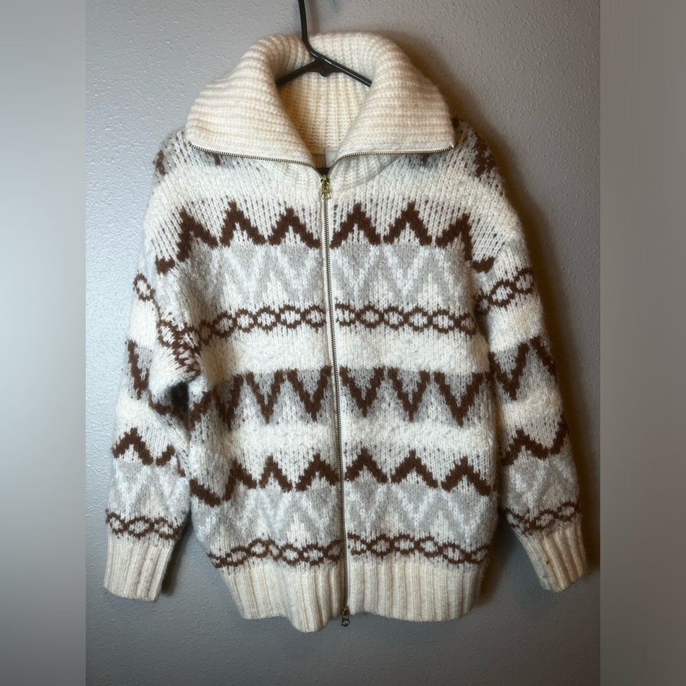 Varley Womens Brooke Fairisle Knit Jacket Size XS - Picture 4 of 9
